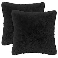 vidaXL Kudde med kudde HEERLEN 12 st Svart PV Fleece