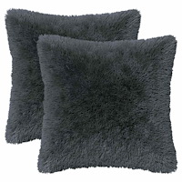 vidaXL Kudde med kudde HEERLEN 2 st Antracit PV Fleece