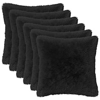 vidaXL Kudde med kudde HEERLEN 12 st Svart PV Fleece