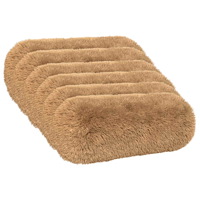vidaXL Kudde med kudde HEERLEN 6 st Taupe PV Fleece