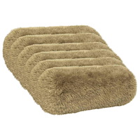 vidaXL Kudde med kudde HEERLEN 6 st Ljusgrå PV Fleece