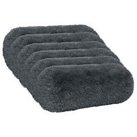 vidaXL Kudde med kudde HEERLEN 6 st Antracit PV Fleece