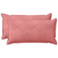 vidaXL Kudde med kudde HOUTEN 2 st Rosa Sammet