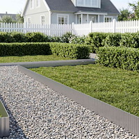 vidaXL vidaxl Kant för gräsmatta 20 m x 30 cm Galvaniserat stål Silver