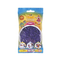 HAMA beads Hama Beads 207-24, Lila, Translucent, Rund pärla, 1000 styck