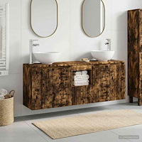 vidaXL Badrumsskåpsset 3 st Rökt ek 49,5 x 35 x 63 cm Konstruerat trä