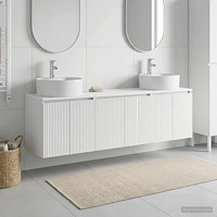vidaXL Badrumsskåpsset 3 st Vit 49,5 x 44,5 x 65 cm Konstruerat trä