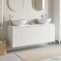 vidaXL Badrumsskåpsset 3 st Vit högglans 49,5 x 44,5 x 65 cm