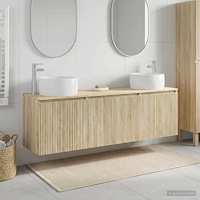 vidaXL Badrumsskåpsset 3 st Sonoma-ek 49,5 x 44,5 x 66 cm