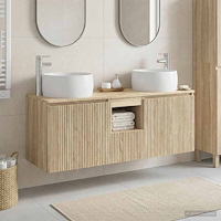 vidaXL Badrumsskåpsset 3 st Sonoma-ek 49,5 x 44,5 x 66 cm