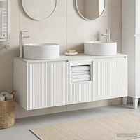 vidaXL Badrumsskåpsset 3 st Vit 49,5 x 44,5 x 65,5 cm Konstruerat trä