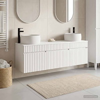 vidaXL Badrumsskåpsset 3 st Vit 49 x 44,5 x 66 cm Konstruerat trä