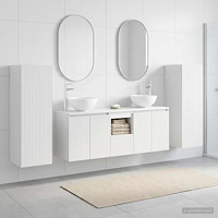 vidaXL Badrumsmöbelset 5 st Vit 33 x 34,5 x 100 cm Konstruerat trä