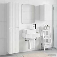 vidaXL Badrumsmöbelset 3 st Vit 33 x 34,5 x 160 cm Konstruerat trä