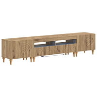 vidaXL 3-delad LED TV-bänk Artisan-ek Konstruerat trä