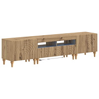 vidaXL 3-delad LED TV-bänk Artisan-ek Konstruerat trä