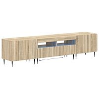 vidaXL 5-delars LED TV-bänk Sonoma-ek Konstruerat trä