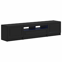 vidaXL LED TV-skåp UTRECHT 3 st Svart Konstruerat trä