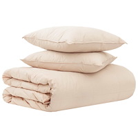 vidaXL Täckeset 2 st 200 x 240 cm Alla årstider Kapok Fiber Beige