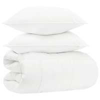 vidaXL Vinter Duvet Set 3 st Vit Bambufiber
