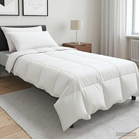 vidaXL Duntäcke och Kuddset 3 st 135 x 220 cm Vinter 1000 g/pc Vit