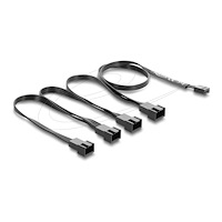 DeLOCK Delock - strömdelare för fläkt - 4-stifts PWM till 4-stifts PWM - 40 cm