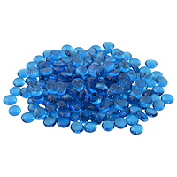vidaXL Glasnugget 17-19 mm Himmelsblå Glas