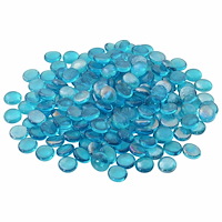 vidaXL Glasnugget 17-19 mm Akvablå Glas