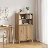 vidaXL Skåp Artisan-ek 60 x 36 x 110 cm Konstruerat trä