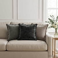 vidaXL Kuddöverdrag 6 st HOUTEN Antracit 35 x 35 cm Chenilletyg