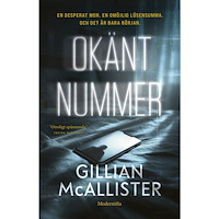 Gillian McAllister Okänt nummer (inbunden)