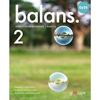 Inger Cleland Balans Företagsekonomi 2, faktabok, Gy25 (bok, board book)
