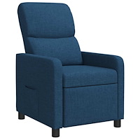 vidaXL Recliner Blå Tyg