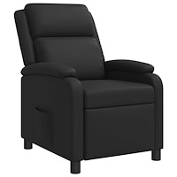 vidaXL Recliner Svart Konstläder