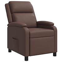 vidaXL Recliner Brun Konstläder