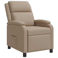 vidaXL Recliner Cappuccino Konstläder