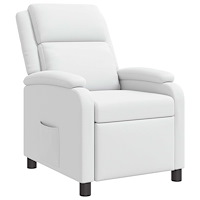 vidaXL Recliner Vit Konstläder