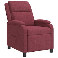 vidaXL Recliner Vinröd Tyg