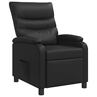 vidaXL Recliner Svart Konstläder
