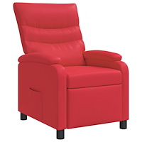 vidaXL Recliner Röd Konstläder