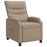 vidaXL Recliner Cappuccino Konstläder