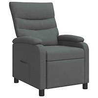 vidaXL Recliner Mörkgrå Tyg