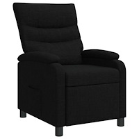 vidaXL Recliner Svart Tyg