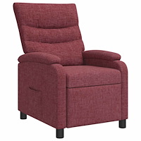 vidaXL Recliner Vinröd Tyg