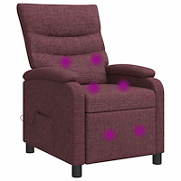 vidaXL Massagefåtölj Lila Tyg