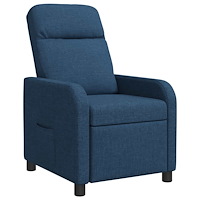 vidaXL Recliner Blå Tyg
