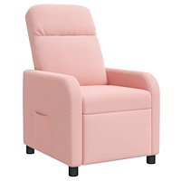 vidaXL Recliner Rosa Bouclé