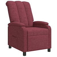 vidaXL Recliner Vinröd Tyg
