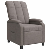 vidaXL Recliner Taupe Tyg