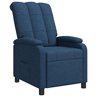vidaXL Recliner Blå Tyg